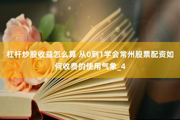 杠杆炒股收益怎么算 从0到1学会常州股票配资如何收费的使用气象_4