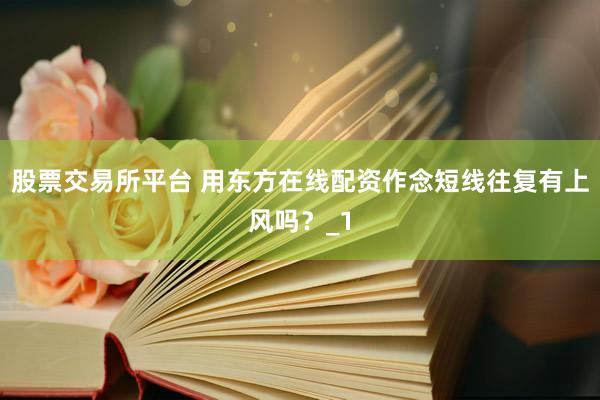 股票交易所平台 用东方在线配资作念短线往复有上风吗？_1