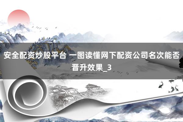 安全配资炒股平台 一图读懂网下配资公司名次能否晋升效果_3